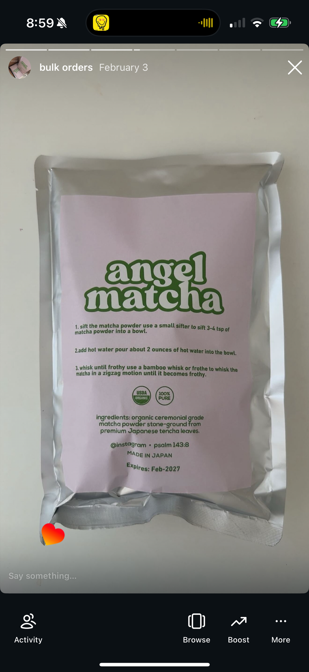 500 Gram Bulk Angel Matcha